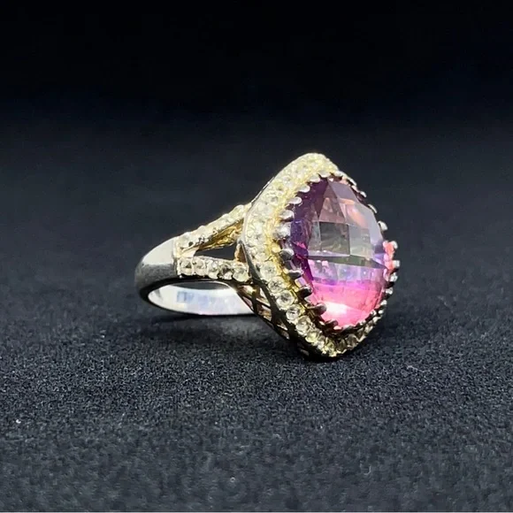 CRYSTAL GEMSTONE RING - Picture 2 of 4